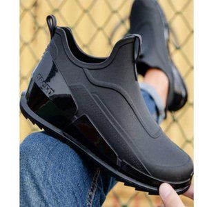 Shein Letter Embossed Slip-on Rain Boots
